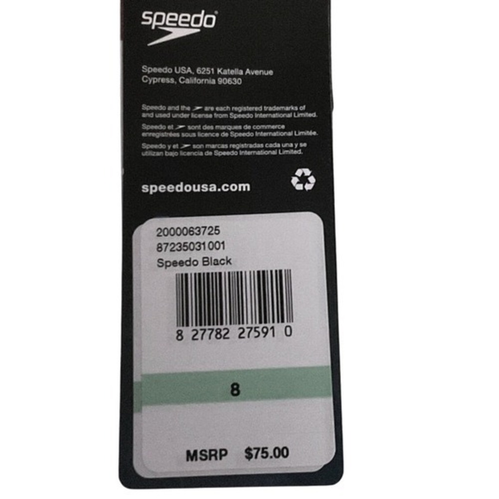 Speedo‎ Women's Conservative Ultraback One Piece Swimsuit Black 8 NWT - Picture 5 of 5